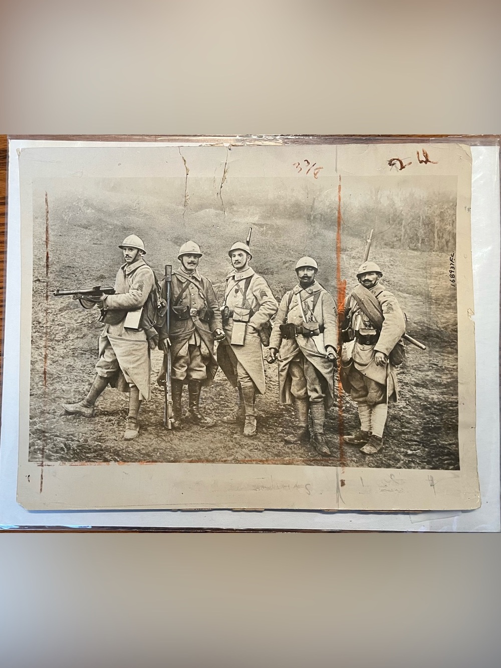 Original “They Form The Line Of Steel” Word War 1 Press Photo